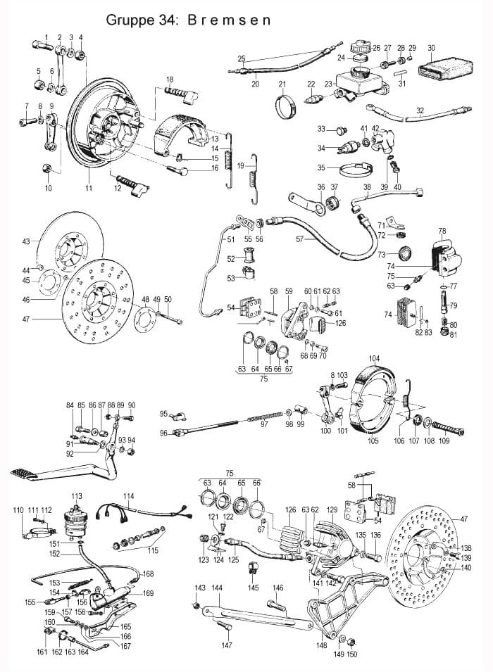 Kit réparation maître cylindre avant D:14mm R75, R90 # BMW Motos