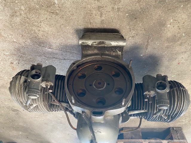 BMW R67 Motor gebraucht, Teileträger