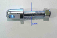 Flachbolzen, 12mm, Seitenwagenanschluß für BMW R51/3-R68