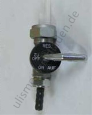 Benzinhahn neue Form für BMW R50/5-R90S, 1 Abgang senkrecht