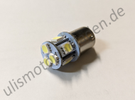Birne 6 Volt, LED, Sockel BA15S, weiß