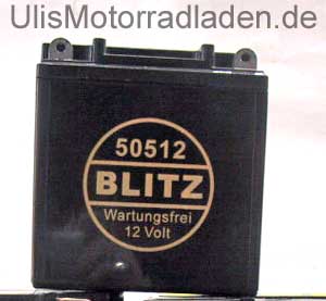 Batterie 12V, für BMW R27-Umbau, R50-R69S