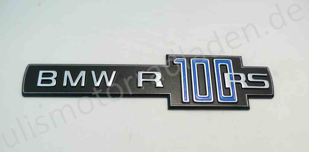 Typenschild Motor für BMW R100RS, blau