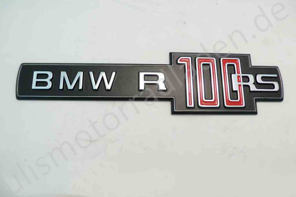 Typenschild Motor für BMW R100RS, rot