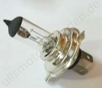 Birne 12 Volt, 60/55 Watt, Halogen-H4, Sockel P43T