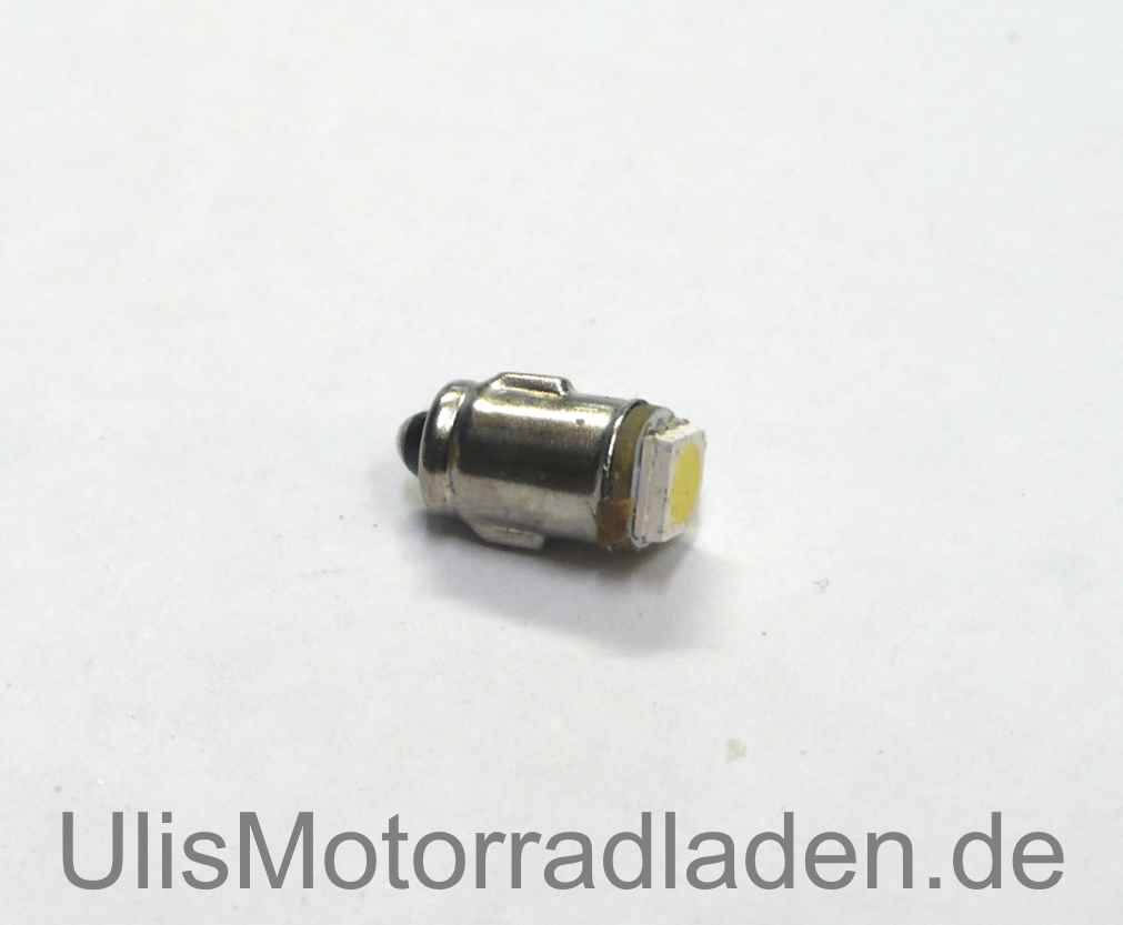 Birne 6 Volt LED, BA7S, weiß