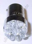 Birne 6 Volt, LED, Sockel BA15S, weiß