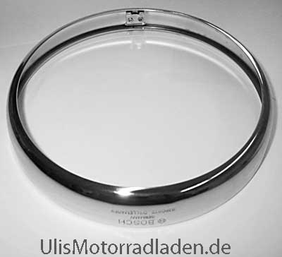 Chromring für BMW R24-R69S, vorne, mit Schriftzug