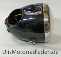 Scheinwerfer für BMW R26, R27, R50, R60, R69S und R51/3-R68 ab Baujahr 09/1953, komplett