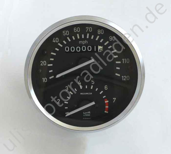 Tacho für BMW R50/5 mit Drehzahlmesser, 10-120 MPH (MEILEN)