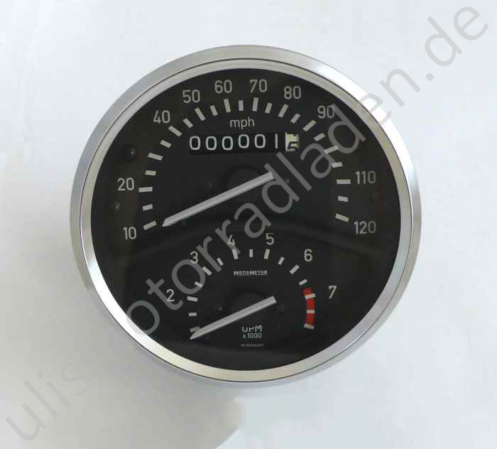 Tacho mit Drehzahlmesser, 10-120 mph (MEILEN), Wegdrehzahl: 1,150 für BMW R75/5
