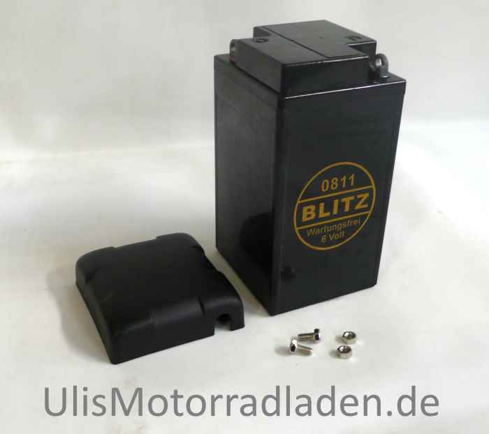 Batterie 6V, für BMW R24-R25/3, R51/2-R69S, schwarz