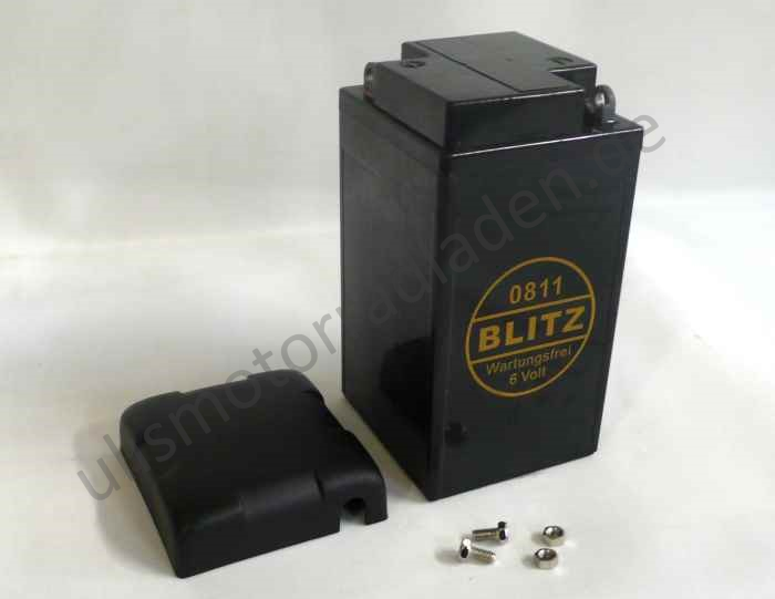 Batterie 6V, für BMW R24-R25/3, R51/2-R69S, schwarz