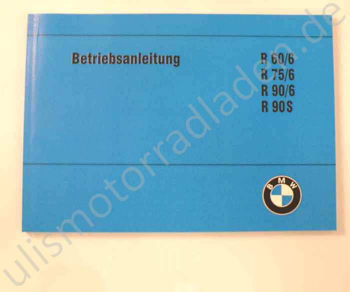 Handbuch (Betriebsanleitung) für BMW R60/6-R90S