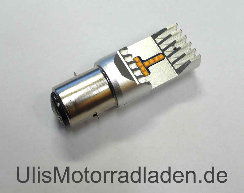Birne 12 Volt, LED, Sockel BA20D, weiß, (nicht Stvzo zugelassen)