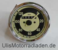 Tacho 0-120 km/h, Wegdrehzahl: 1,05 für BMW R25 und R25/2