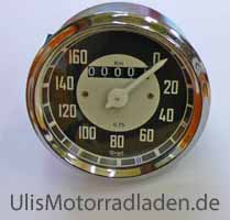 Tacho 0-160 km/h, Wegdrehzahl :0,75 für BMW R50-R69S