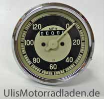 Tacho 0-120 mph (MEILEN), Wegdrehzahl: 1,123 (25:8) für BMW R50-R69S