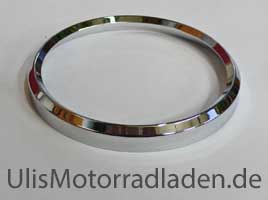 Chromring Tacho für BMW R24-R69S mit Gummidichtung