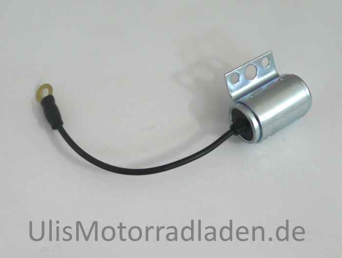 Kondensator für BMW R24-R69S, mit Kabel und Schelle