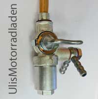 Benzinhahn für BMW R51/2, 2 Abgänge, Innengewinde M14x1,5