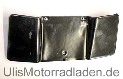 Kennzeichentafel für BMW R26, R27 und R50-R69S, groß, schwarz
