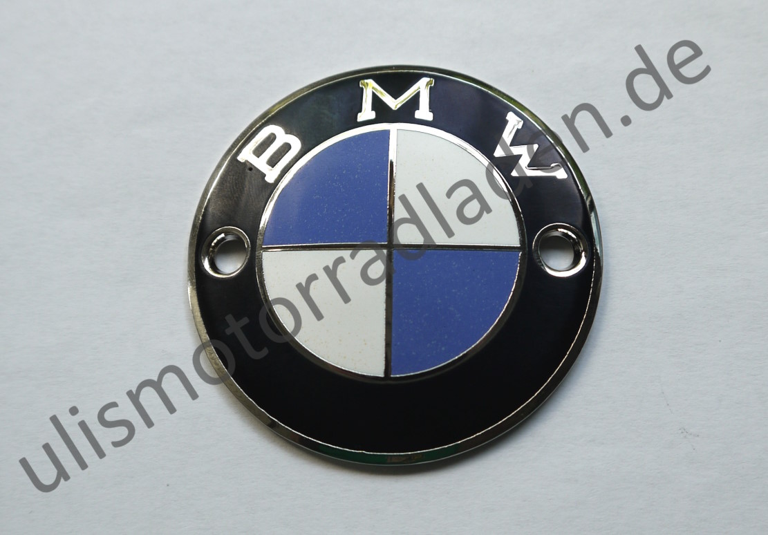 Emblem für BMW R25/3-R27, R51/2-R68 und R50-R69S alte Schrift, Tank