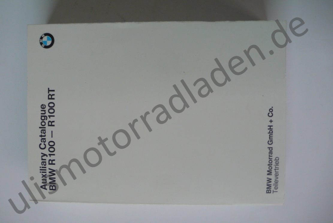 Behelfs-Katalog for BMW R100-R100RT, in ENGLSCH