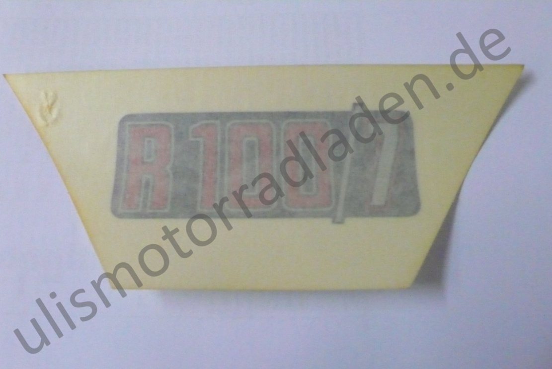 Sticker (Aufkleber) für Batterieabdeckung R100/7, silber