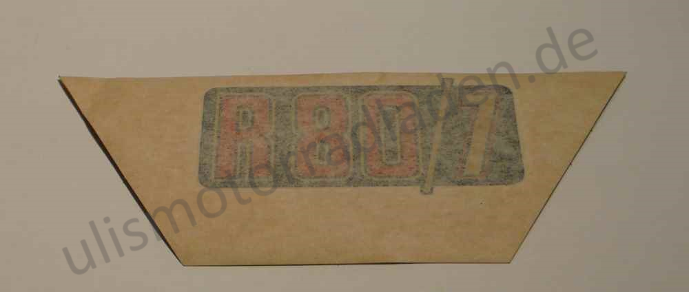 Sticker (Aufkleber) für Batterieabdeckung R80/7, gold