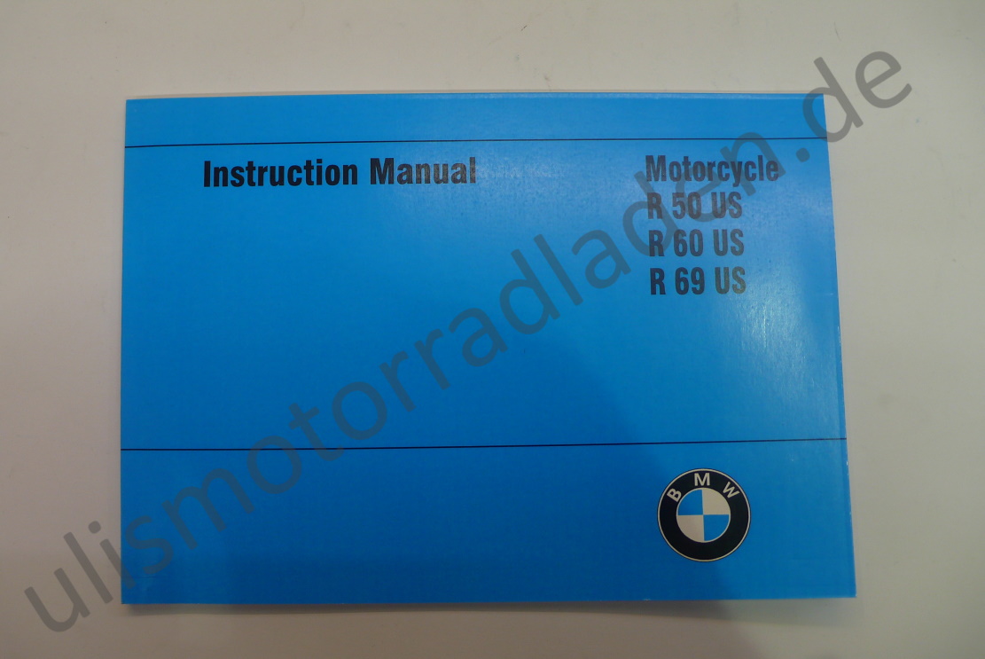 Handbuch (Owners manual) für BMW R50-R69US, Telegabel - IN ENGLISCH