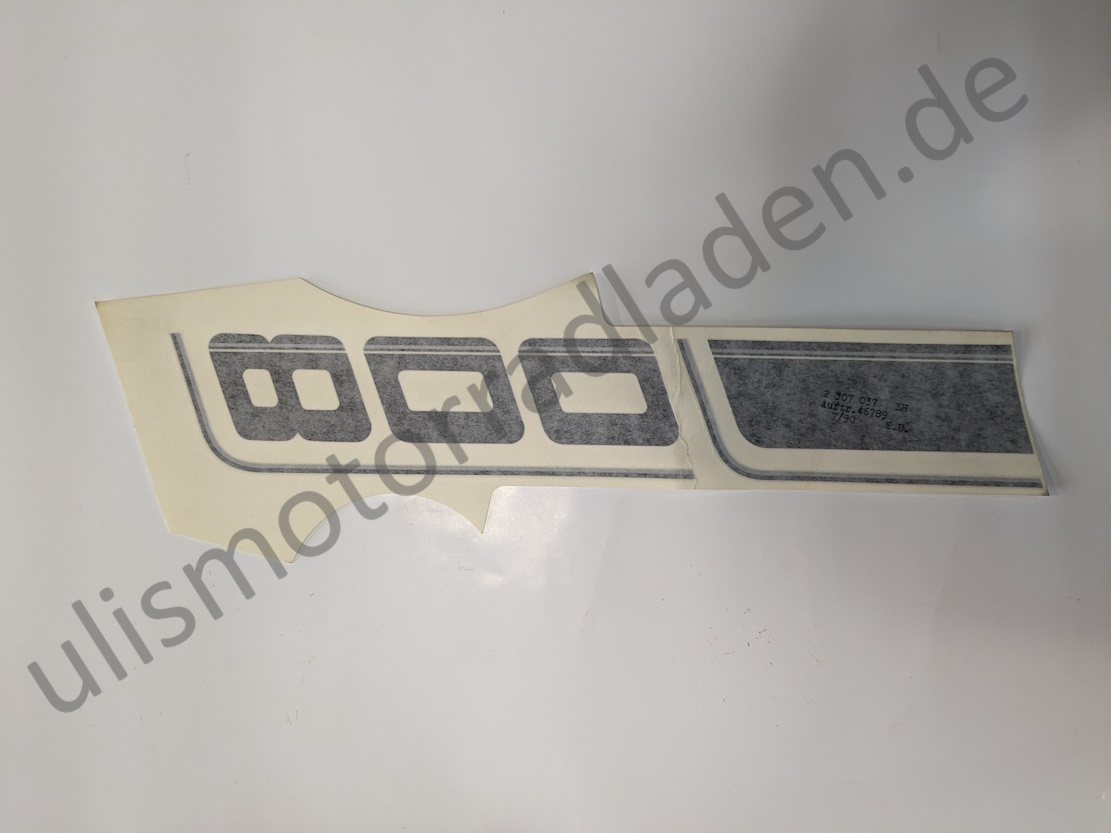 Sticker (Aufkleber) für Tank, links für BMW R80GS 800, schwarz