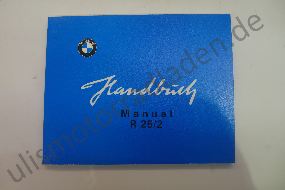 Handbuch (Owner`s manual) für BMW R25/2 - IN ENGLSCH