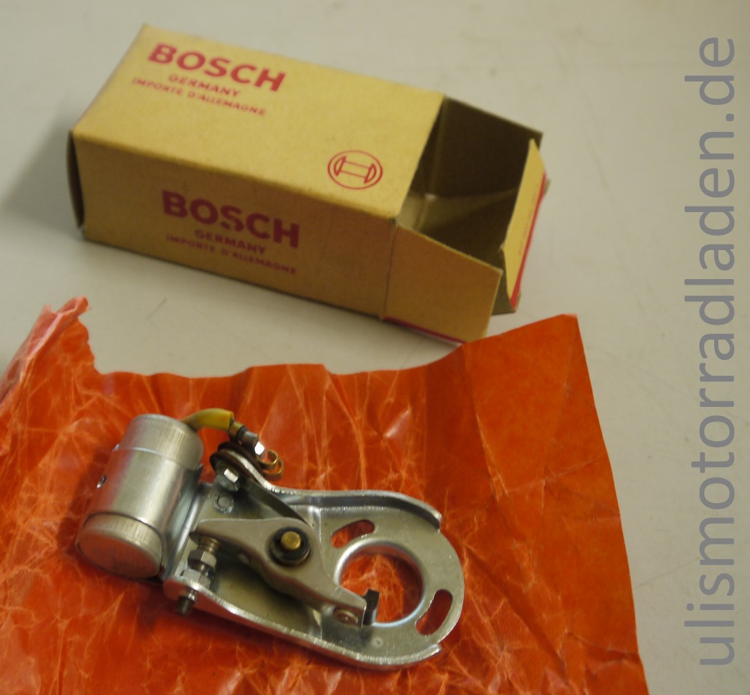 Unterbrecherkontakt mit Grundplatte und Kondensator, R24-R26