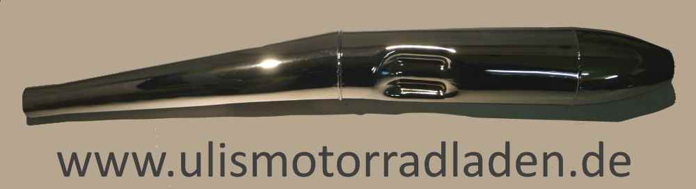 Schalldämpfer für BMW R50/5, R60/5 und R75/5, Zigarren-Form, MIT EG-ABE, links