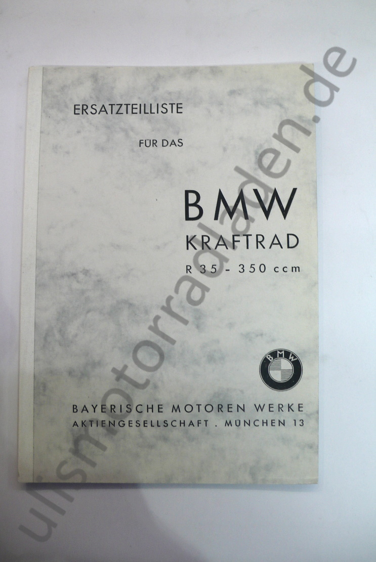 Ersatzteil-Liste für BMW R35