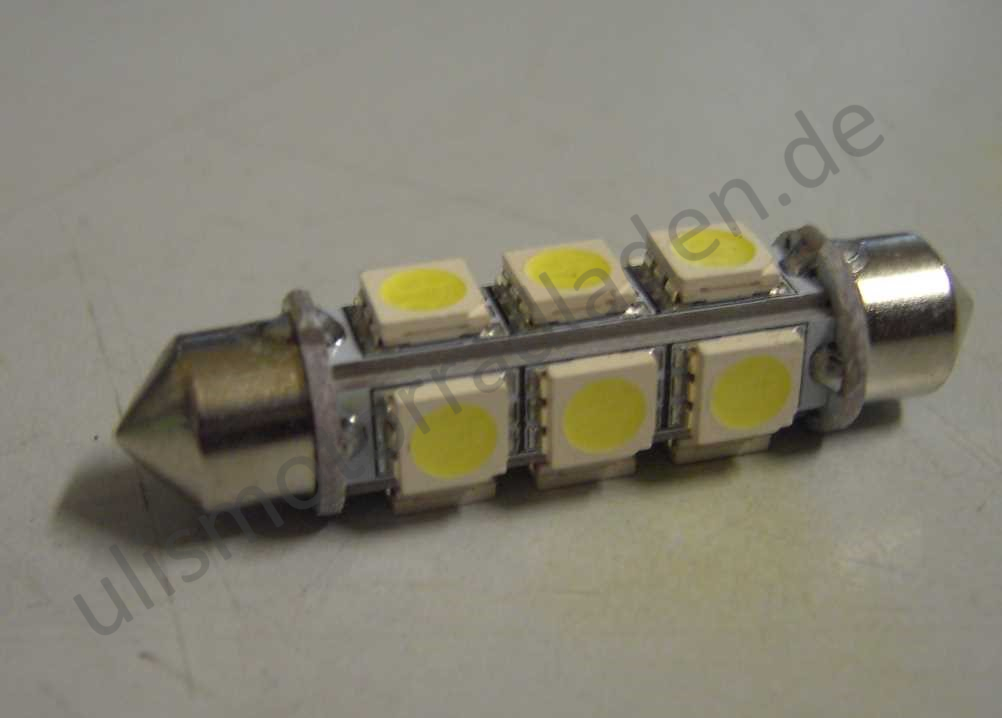 Birne 6 Volt, LED, Soffitte 