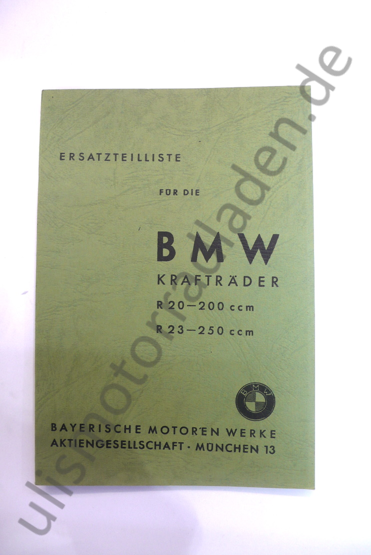 Ersatzteil-Liste für BMW R20 und R23