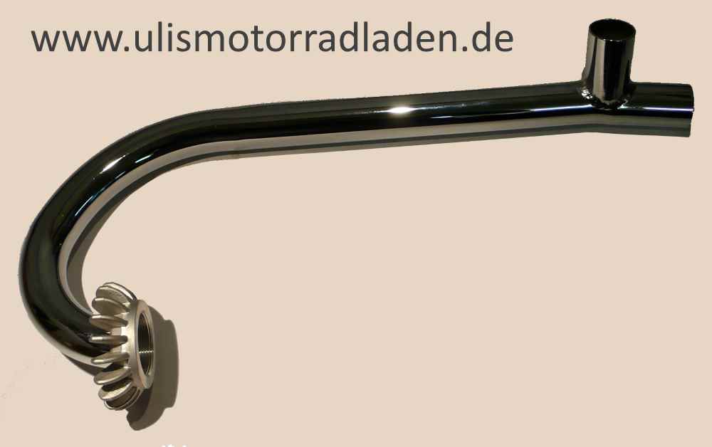 Krümmer für BMW R50S, mit Sternmutter, links