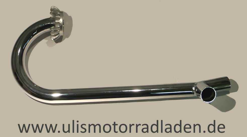 Krümmer für BMW R50S, mit Sternmutter, rechts