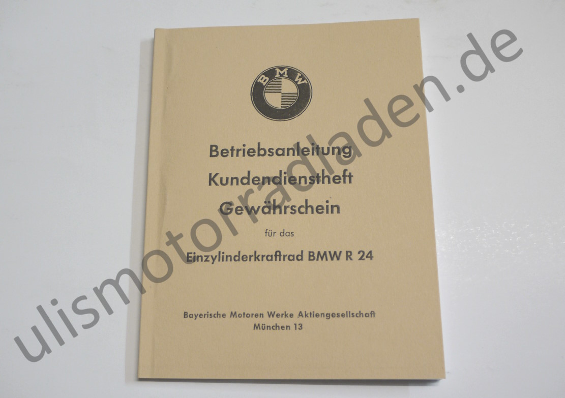 Handbuch (Betriebsanleitung) für BMW R24