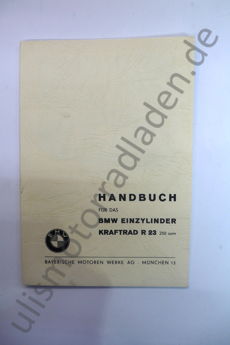 Handbuch (Betriebsanleitung) für BMW R20