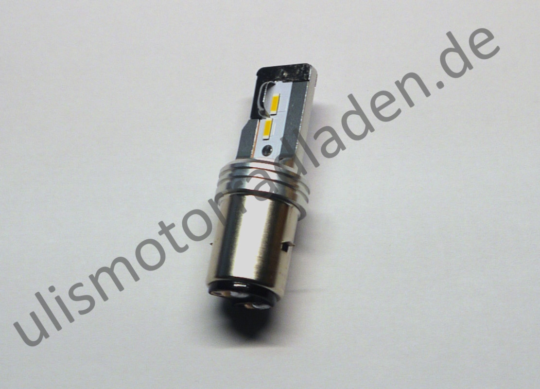 Birne 12 Volt, LED, Sockel BA20D, weiß, (nicht Stvzo zugelassen) 