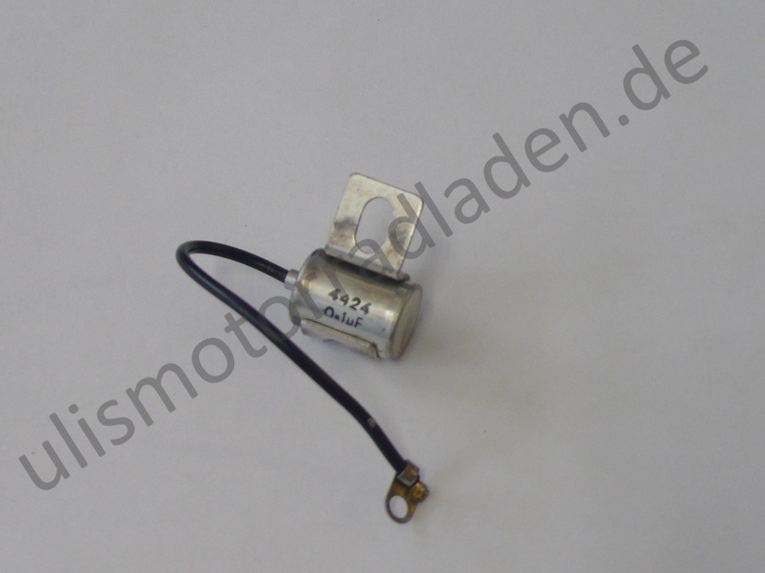 Kondensator für BMW R24-R69S, mit Kabel und Schelle