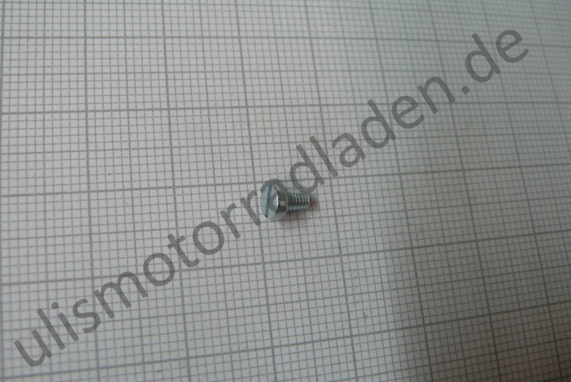 Schraube M 2,5 x  4, Zylinderkopf-Schlitz