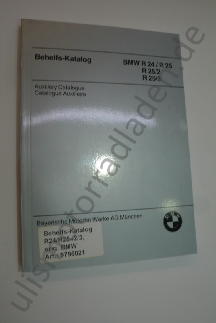 Behelfs-Katalog für BMW R24 und R25-R25/3, in DEUTSCH
