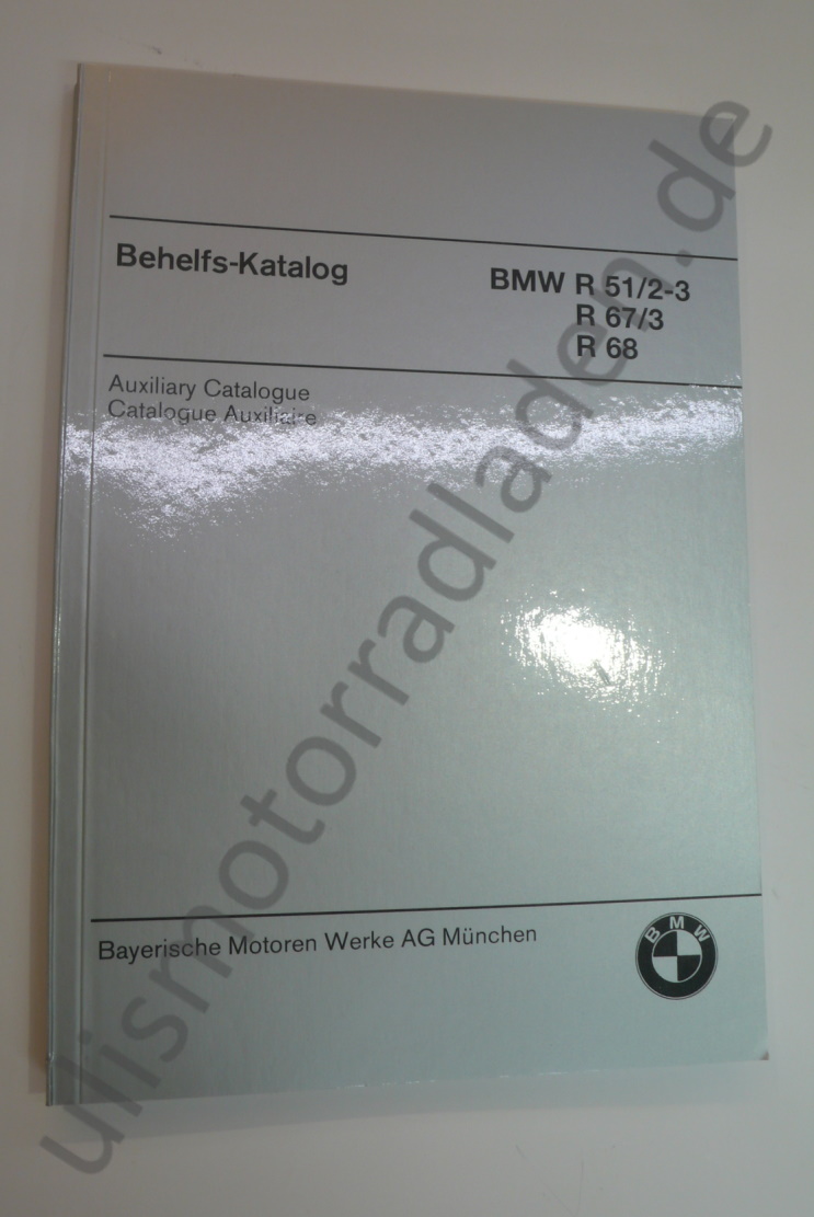 Behelfs-Katalog für BMW R51/2-R68, in DEUTSCH