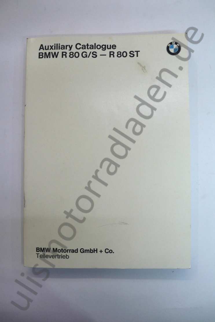 Behelfs-Katalog für BMW R80G/S und R80ST, in ENGLISCH