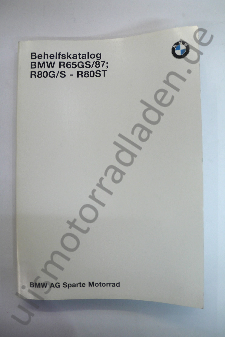 Behelfs-Katalog für BMW R65GS/1987, R80G/S-R80ST, in DEUTSCH