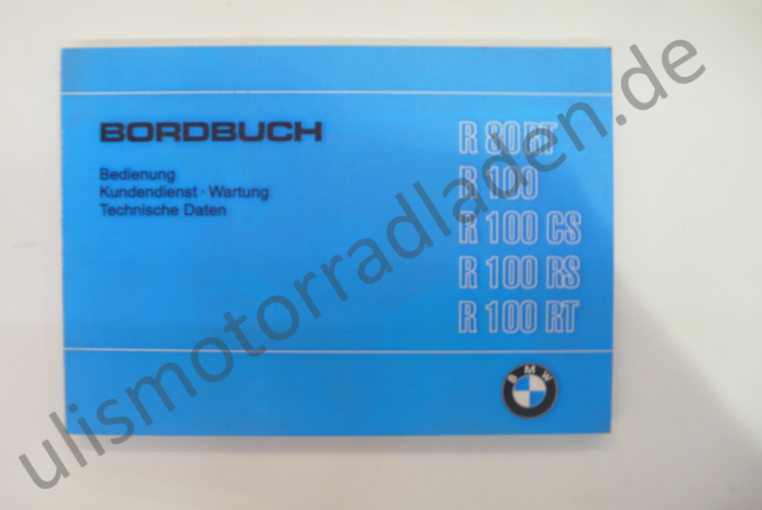 Handbuch (Betriebsanleitung) für BMW R80RT-R100RT bis Baujahr 09/1984